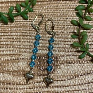 3/$25 Dangling Jewelry Heart Shape Earrings Pair